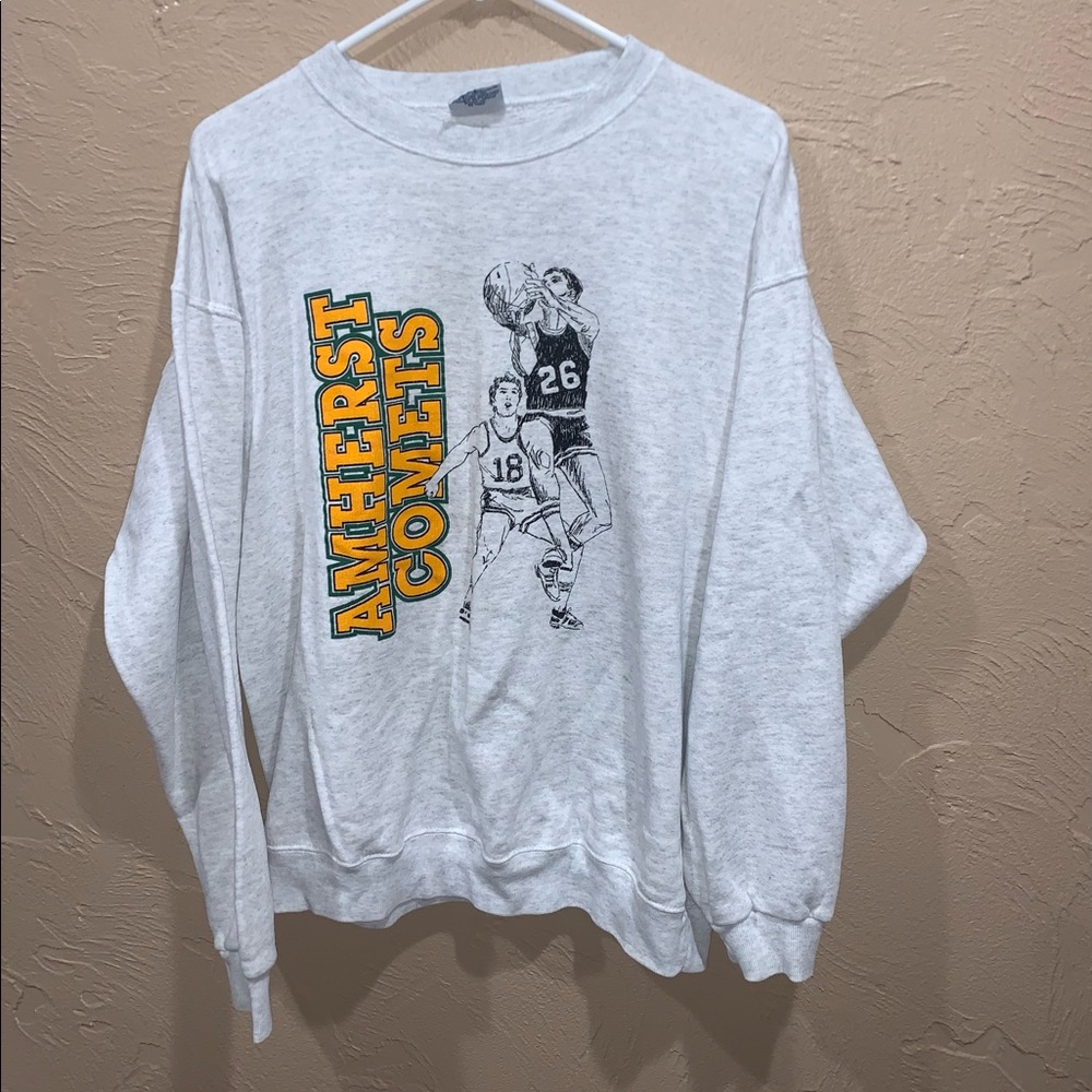 Vintage 90s Amherst Comets Basketball Sweater
